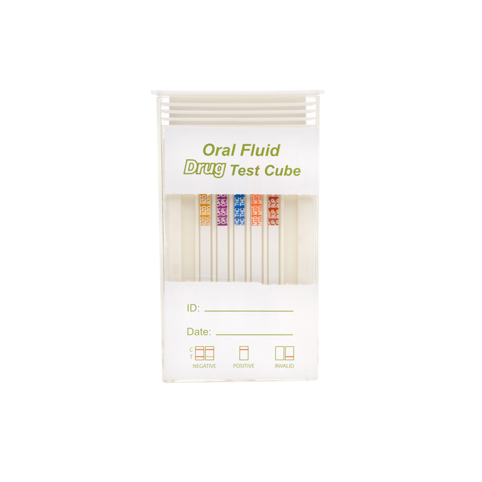 6 Panel Premium Saliva Drug Test - Box of 25 - Teststock.co