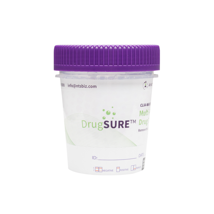 DrugSURE CLIA Waived 12 Panel Test Cup (B1201M) - (Box of 25) - Teststock.co