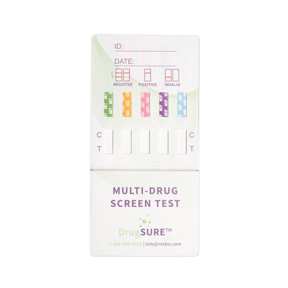 DrugSURE CLIA Waived 10 Panel Dip Card (1002) - Box of 25 - Teststock.co