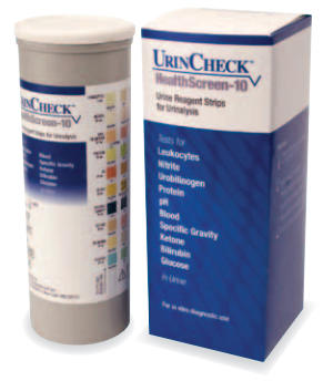 UrinCheck™ HealthScreen-10 Reagent Strips - CLIA Waived - 100pcs - Teststock.co