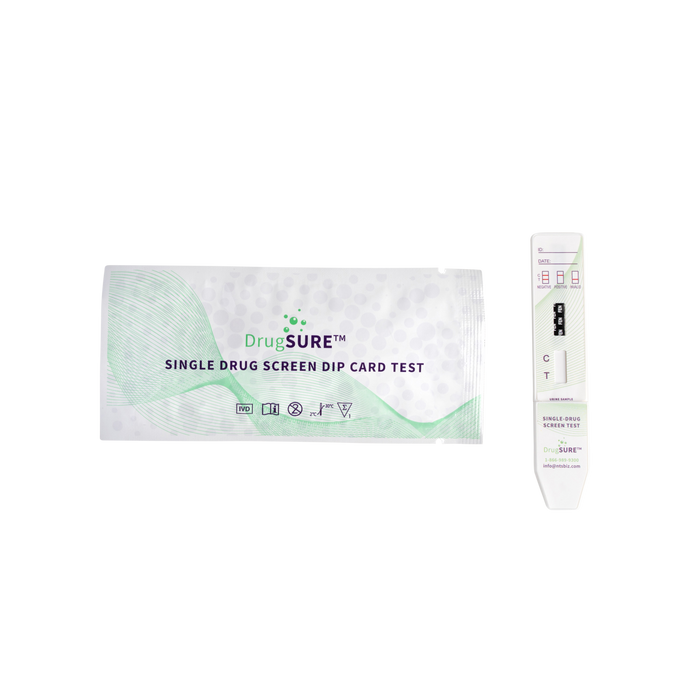 DrugSURE CLIA Waived Single Panel Dip Card (HCG - Pregnancy) - Box of 25 - Teststock.co
